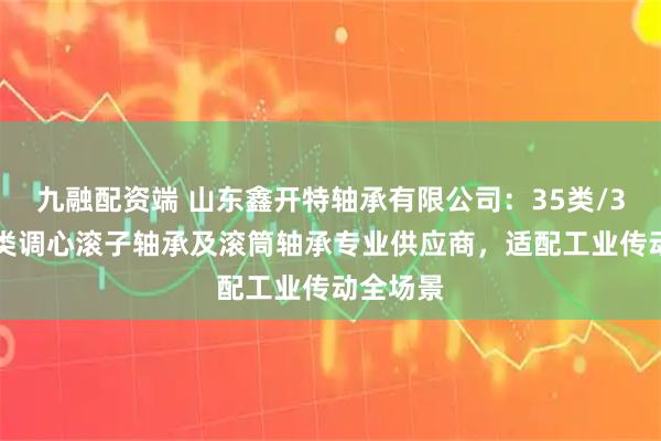 九融配资端 山东鑫开特轴承有限公司：35类/36类/三类调心滚子轴承及滚筒轴承专业供应商，适配工业传动全场景