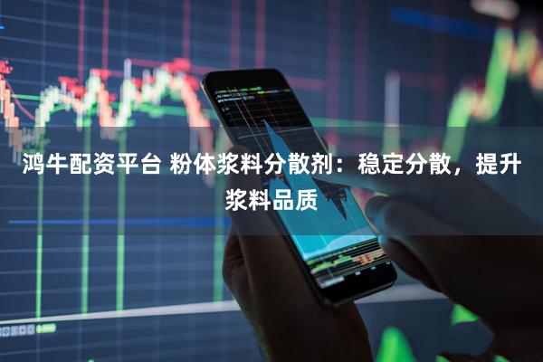 鸿牛配资平台 粉体浆料分散剂：稳定分散，提升浆料品质